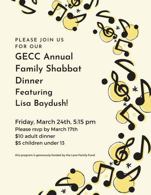 Banner Image for GECC Tot Shabbat & Shabbat Dinner